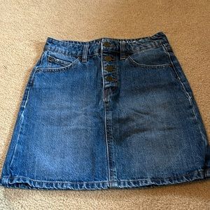 Volcanic Jean Skirt